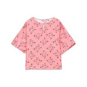 Alberto Biani Relaxed Pink Floral Shirt With Wide Sleeves - NWT